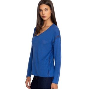 Johnny Was  ROYAL BLUE THE LIGHTWEIGHT CLASSIC
WHIPSTITCH PULLOVER Sz XS